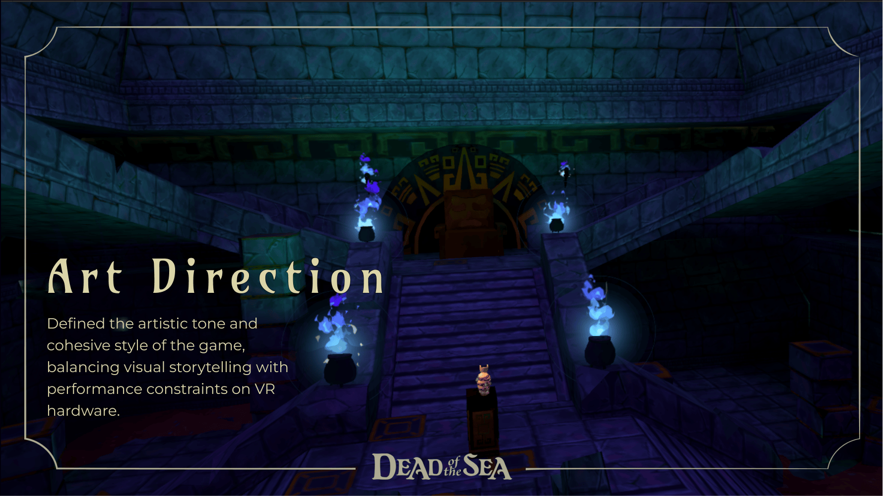 Dead of the Sea temple environment and art direction reference